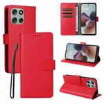 For Motorola Moto G56 / G66j / G66y 5G ENKAY RFID Blocking Wallet Kickstand Litchi Texture Leather Phone Case(Red)