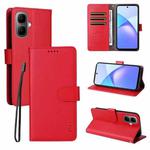 For Infinix Smart 10 4G ENKAY RFID Blocking Wallet Kickstand Litchi Texture Leather Phone Case(Red)