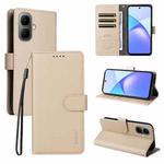 For Infinix Smart 10 4G ENKAY RFID Blocking Wallet Kickstand Litchi Texture Leather Phone Case(Beige)