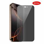For iPhone 16 Pro Max JUNSUNMAY 25pcs Silk Print Full Coverage Privacy Tempered Glass Film