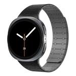 For Samsung Galaxy Watch8 / Watch8 Classic Integrated Magnetic Silicone Watch Band(Black+Gray)