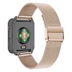 For Garmin Venu X1 Double Buckle Milanese Stainless Steel Watch Band(Rose Gold)