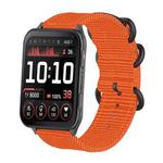 For Garmin Venu X1 Ring Buckle Nylon Canvas Watch Band(Orange)