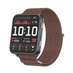 For Garmin Venu X1 Two Section Metal Ring Nylon Hook and Loop Fastener Watch Band(Smokey Purple)