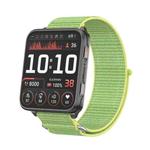 For Garmin Venu X1 Two Section Metal Ring Nylon Hook and Loop Fastener Watch Band(Light Yellow)