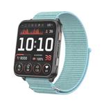 For Garmin Venu X1 Two Section Metal Ring Nylon Hook and Loop Fastener Watch Band(Chrysanthemum Blue)