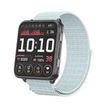 For Garmin Venu X1 Two Section Metal Ring Nylon Hook and Loop Fastener Watch Band(Light Green)