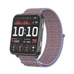 For Garmin Venu X1 Two Section Metal Ring Nylon Hook and Loop Fastener Watch Band(Lilac)