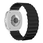 For Samsung Galaxy Watch8 / Watch8 Classic Magnetic Silicone Watch Band(Black)