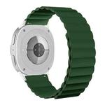 For Samsung Galaxy Watch8 / Watch8 Classic Magnetic Silicone Watch Band(Green)