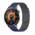 20mm Lychee Texture Soft Magnetic Silicone Watch Band(Blue Gray)