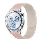 20mm Lychee Texture Soft Magnetic Silicone Watch Band(Pink Starlight)