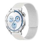 22mm Lychee Texture Soft Magnetic Silicone Watch Band(White)