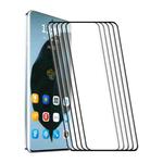 For Motorola Edge 60 Fusion 5G 5pcs ENKAY 3D Curved Full Glue Hot Bending Tempered Glass Full Film