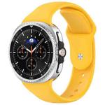 For Samsung Galaxy Watch8 / Watch8 Classic Reverse Buckle Silicone Watch Band(Yellow)