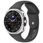 For Samsung Galaxy Watch8 / Watch8 Classic Reverse Buckle Silicone Watch Band(Space Gray)