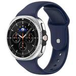 For Samsung Galaxy Watch8 / Watch8 Classic Reverse Buckle Silicone Watch Band(Midnight Blue)