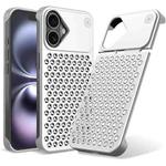 For iPhone 16 Kalebol Aromatherapy Aluminum Alloy Cooling Phone Case(Silver)