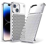 For iPhone 14 Kalebol Aromatherapy Aluminum Alloy Cooling Phone Case(Silver)