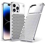 For iPhone 13 Pro Max Kalebol Aromatherapy Aluminum Alloy Cooling Phone Case(Silver)
