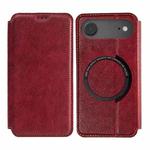 For iPhone 17 Air Kalebol Flip Card Slot MagSafe Leather Phone Case(Red)
