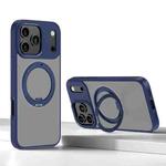 For iPhone 17 Pro Max Kalebol Rotating Magnetic Holder MagSafe Phone Case(Blue)