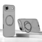 For iPhone 17 Air Kalebol Rotating Magnetic Holder MagSafe Phone Case(Gray)