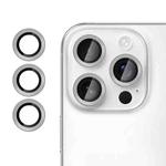For iPhone 15 Pro Kalebol No Flicker Ultra-Thin Individual Camera Lens Tempered Glass Film(Graphite Gray)