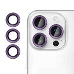 For iPhone 15 Pro Kalebol No Flicker Ultra-Thin Individual Camera Lens Tempered Glass Film(Purple)