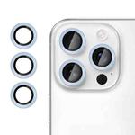 For iPhone 16 Pro Max Kalebol No Flicker Ultra-Thin Individual Camera Lens Tempered Glass Film(Distant Peak Blue)