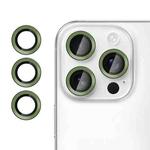 For iPhone 16 Pro Max Kalebol No Flicker Ultra-Thin Individual Camera Lens Tempered Glass Film(Craggy Ridge Green)