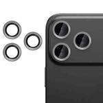 For iPhone 17 Pro Kalebol No Flicker Ultra-Thin Individual Camera Lens Tempered Glass Film(Titanium Gray)