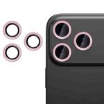 For iPhone 17 Pro Kalebol No Flicker Ultra-Thin Individual Camera Lens Tempered Glass Film(Pink)
