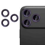 For iPhone 17 Pro Kalebol No Flicker Ultra-Thin Individual Camera Lens Tempered Glass Film(Dark Purple)