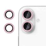 For iPhone 17 Kalebol No Flicker Ultra-Thin Individual Camera Lens Tempered Glass Film(Pink)