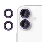 For iPhone 17 Kalebol No Flicker Ultra-Thin Individual Camera Lens Tempered Glass Film(Dark Purple)