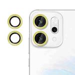 For OPPO Reno14 Pro Global Kalebol No Flicker Ultra-Thin Individual Camera Lens Tempered Glass Film(Gold)