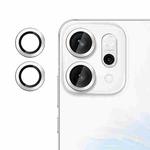 For OPPO Reno14 Global Kalebol No Flicker Ultra-Thin Individual Camera Lens Tempered Glass Film(Silver)