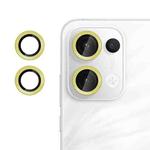 For OPPO Reno13 Global Kalebol No Flicker Ultra-Thin Individual Camera Lens Tempered Glass Film(Gold)