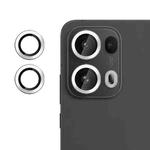 For OPPO Reno13 Pro Global Kalebol No Flicker Ultra-Thin Individual Camera Lens Tempered Glass Film(Silver)