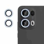 For OPPO Reno13 Pro Global Kalebol No Flicker Ultra-Thin Individual Camera Lens Tempered Glass Film(Distant Peak Blue)