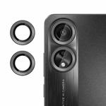 For OPPO A78 4G Kalebol No Flicker Ultra-Thin Individual Camera Lens Tempered Glass Film(Black)