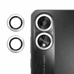 For OPPO A78 5G Kalebol No Flicker Ultra-Thin Individual Camera Lens Tempered Glass Film(Silver)