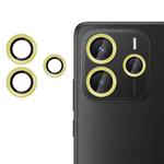 For Redmi Note 14 4G Kalebol No Flicker Ultra-Thin Individual Camera Lens Tempered Glass Film(Gold)