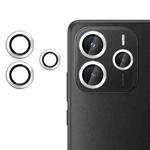 For Redmi Note 14 5G Kalebol No Flicker Ultra-Thin Individual Camera Lens Tempered Glass Film(Silver)