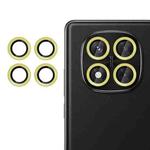 For Redmi Note 14 Pro 5G Kalebol No Flicker Ultra-Thin Individual Camera Lens Tempered Glass Film(Gold)