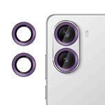 For Xiaomi Poco X7 Pro / Redmi Turbo 4 Kalebol No Flicker Ultra-Thin Individual Camera Lens Tempered Glass Film(Purple)