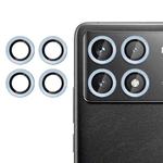 For Redmi K70 / K70 Pro / K70E Kalebol No Flicker Ultra-Thin Individual Camera Lens Tempered Glass Film(Distant Peak Blue)