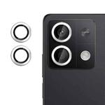 For Redmi Note 13 5G Kalebol No Flicker Ultra-Thin Individual Camera Lens Tempered Glass Film(Silver)