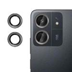 For Redmi 13C 4G Kalebol No Flicker Ultra-Thin Individual Camera Lens Tempered Glass Film(Black)